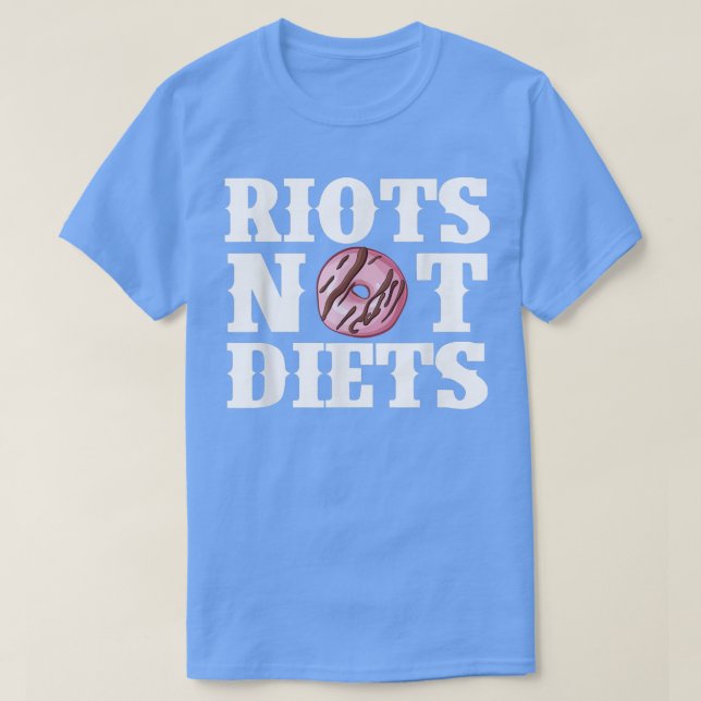 Camiseta Disturbios, no dieta, feminismo protestan contra d (Diseño del anverso)