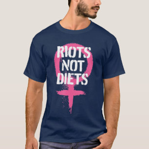 Camiseta Disturbios no Punk feminista gráfico