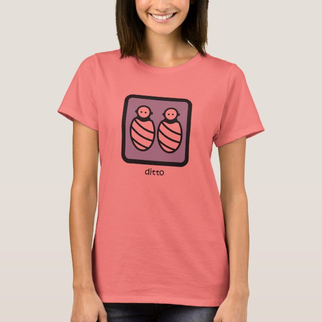 Camiseta Ditto - para los niños gemelos (Anverso)