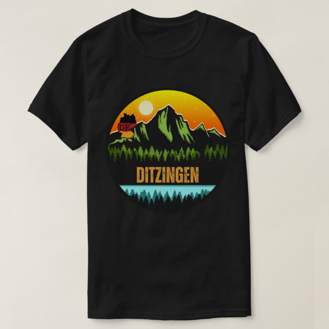 Camiseta Ditzingen, Baden-Wurtemberg Alemania (Diseño del anverso)