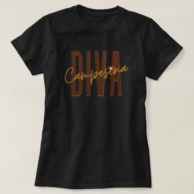 Camiseta Diva Campesina l Country Diva (Diseño del anverso)