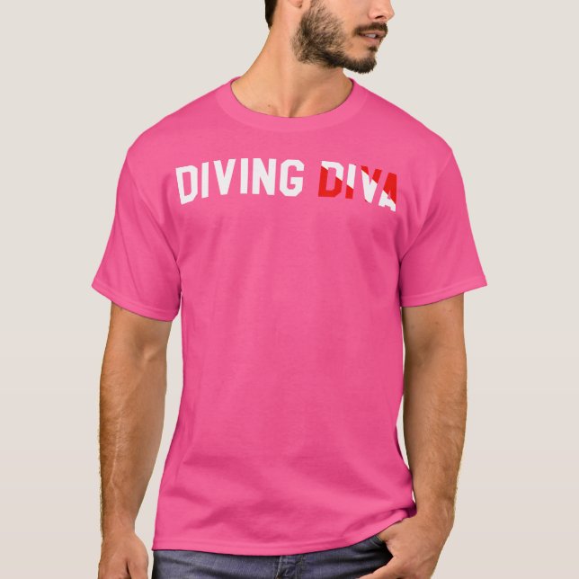 Camiseta Diva de buceo (Anverso)