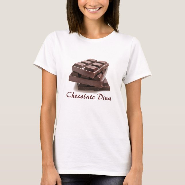 Camiseta Diva de chocolate (Anverso)