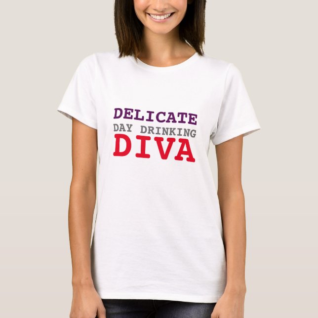 CAMISETA DIVA DE CONSUMICIÓN DEL DÍA DELICADO (Anverso)