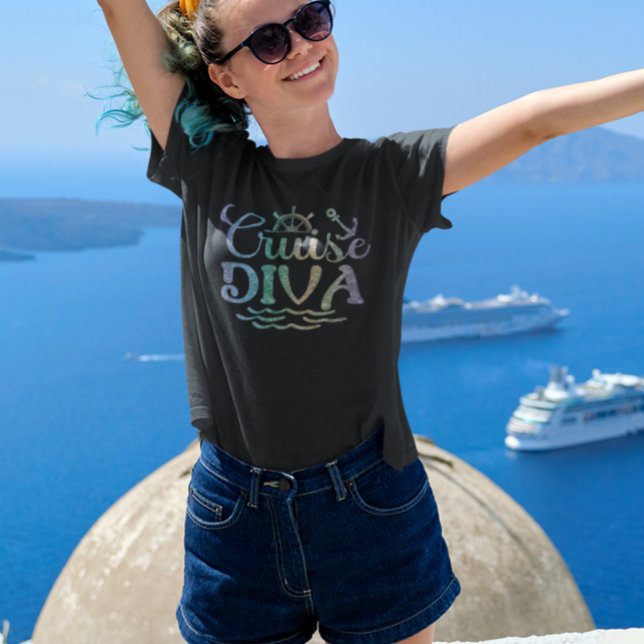Camiseta Diva de cruceros diciendo crucero (Subido por el creador)