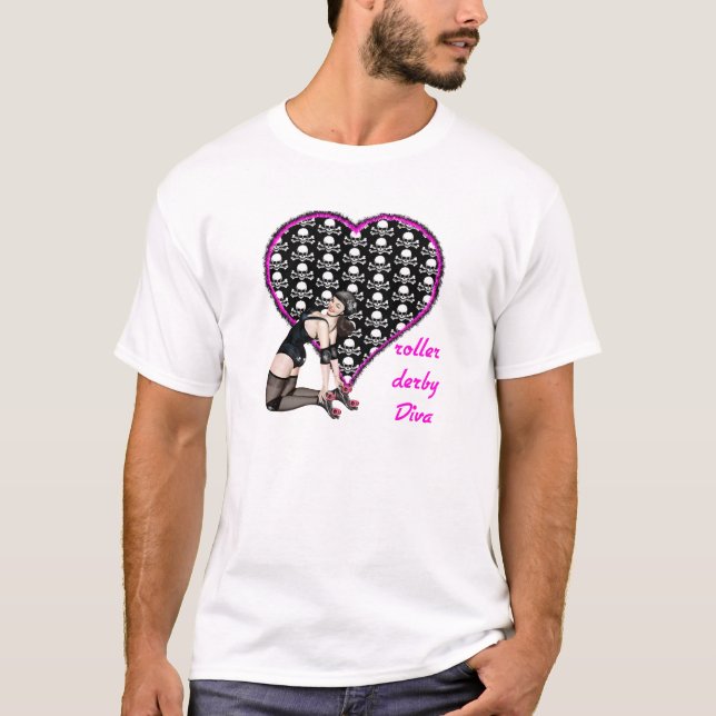 Camiseta diva de derby del rodillo (Anverso)