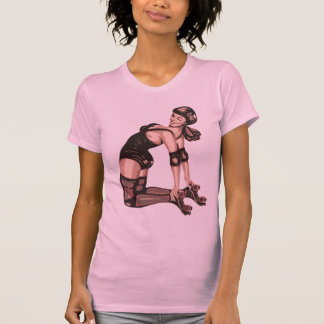 Camiseta diva de derby del rodillo