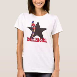 Camiseta diva de derby del rodillo