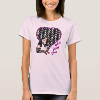 Camiseta diva de derby del rodillo