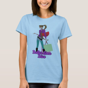 Camiseta diva de la tienda de un dólar