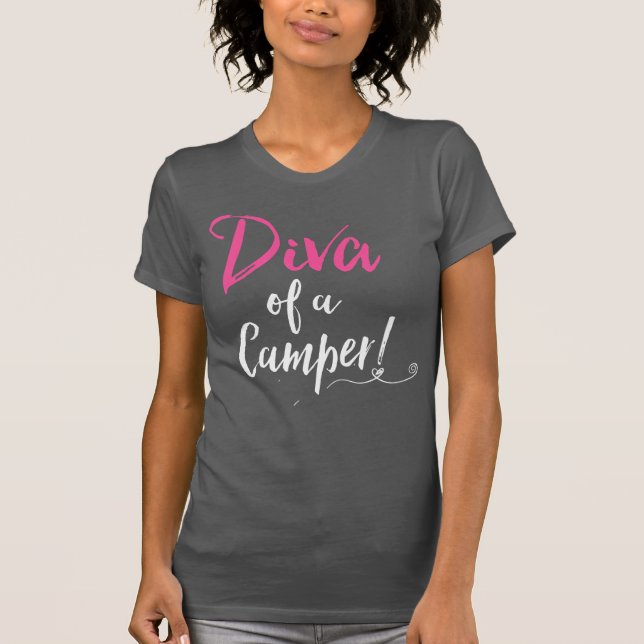 Camiseta "¡Diva de un Camper!" (Anverso)