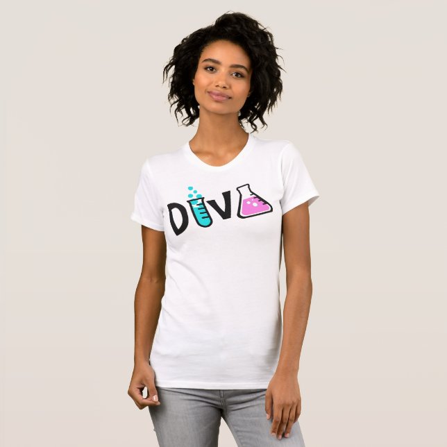Camiseta "DIVA de un científico" (Anverso completo)