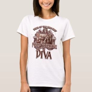 Camiseta Diva del almacenamiento de la comida:  Orgullo de