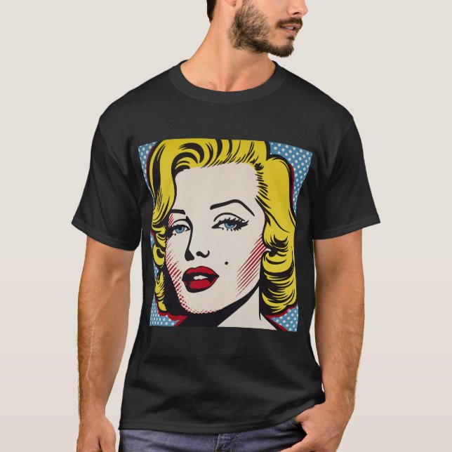 Camiseta Diva del arte pop retro (Anverso)