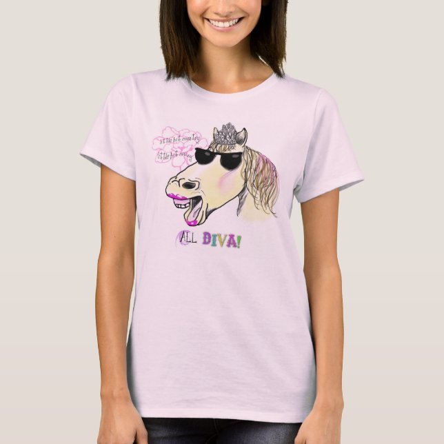 Camiseta Diva del caballo (Anverso)