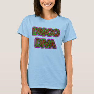Camiseta Diva del disco de los años 70 que brilla