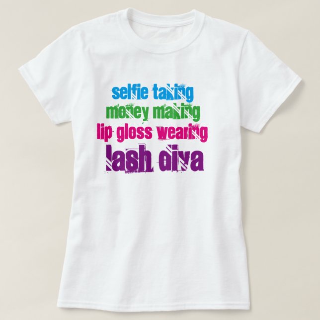 Camiseta Diva del latigazo del rimel (Diseño del anverso)