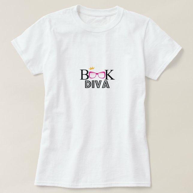 Camiseta Diva del libro (Diseño del anverso)