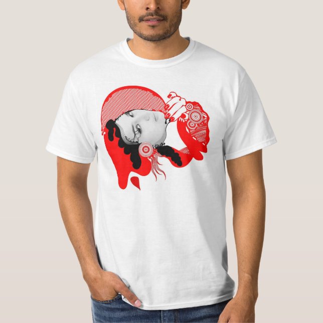 Camiseta Diva del rojo del escarlata (Anverso)