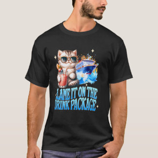 Camiseta Diva Divertida de Gatos Bebiendo Crucero Échale la