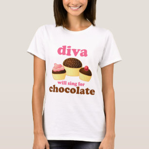 Camiseta Diva divertida de la ópera