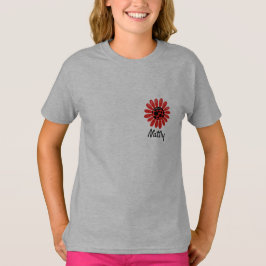 Camiseta Diva feliz de Pascua mariquita niños monograma