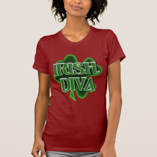 Camiseta Diva irlandesa del Día de San Patricio
