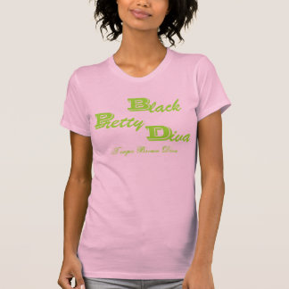 Camiseta Diva negra bonita, diva de Teague Brown