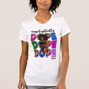 Camiseta Diva Negra con Estilo que Abraza la Confianza Auda