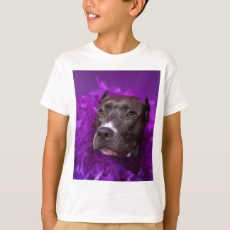 Camiseta Diva púrpura del pitbull