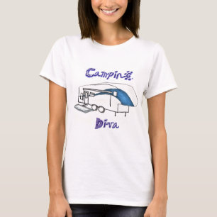 Camiseta Diva que acampa