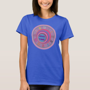 Camiseta Diva time girly bonito girar círculos tornado lind