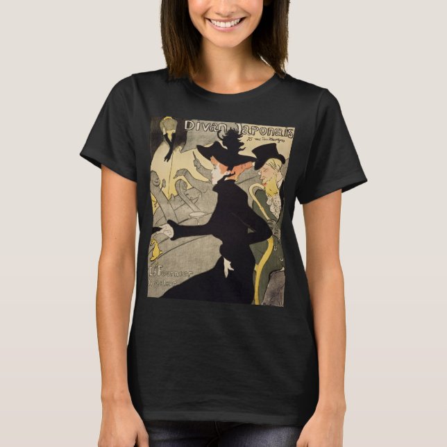 Camiseta Divan Japonais Toulouse-Lautrec Arte de época (Anverso)