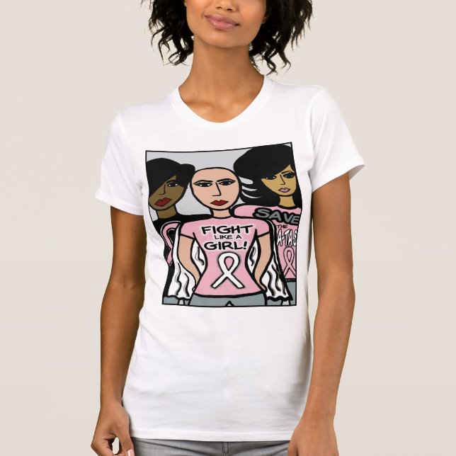 CAMISETA DIVAS QUE LUCHAN DEL CÁNCER (Anverso)