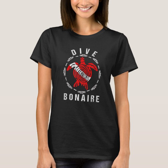 Camiseta Dive Bonaire Vintage Turba Tribal (Anverso)