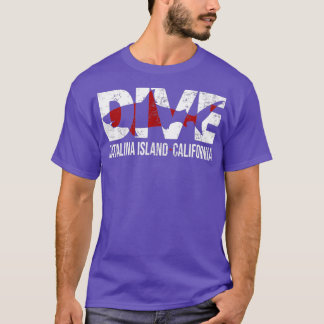 Camiseta DIVE Catalina Island California SCUBA DIVING Diver