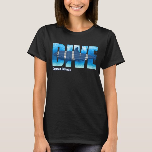Camiseta DIVE Cayman Islands SCUBA Diving Snorkeling (Anverso)