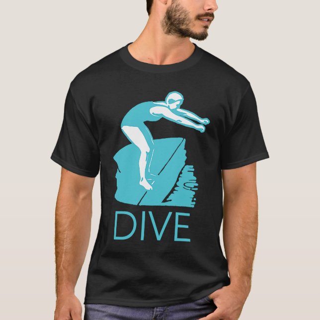 Camiseta DIVE Encourage Inspire Motivate Boost Support Retr (Anverso)