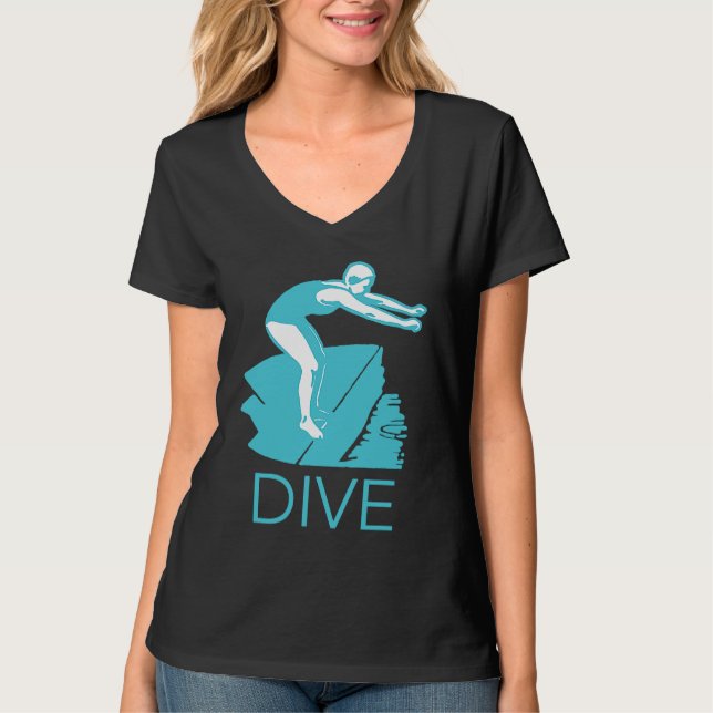 Camiseta DIVE Encourage Inspire Motivate Boost Support Retr (Anverso)