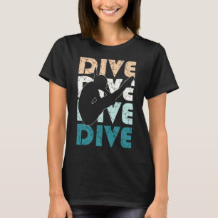 Camiseta Dive Funny Springboard Diving Gis for High Diver