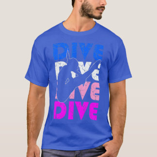 Camiseta Dive Funny Springboard Diving Gis for High Diver