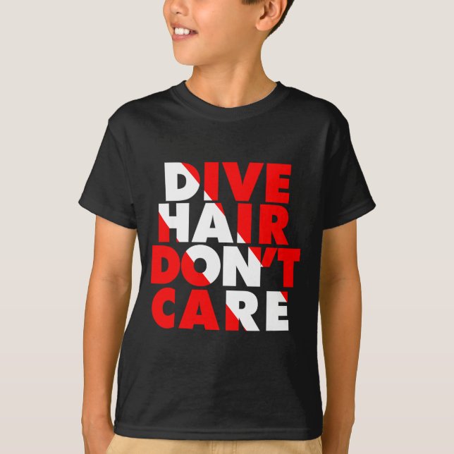 Camiseta Dive Hair Don't Care  (Anverso)