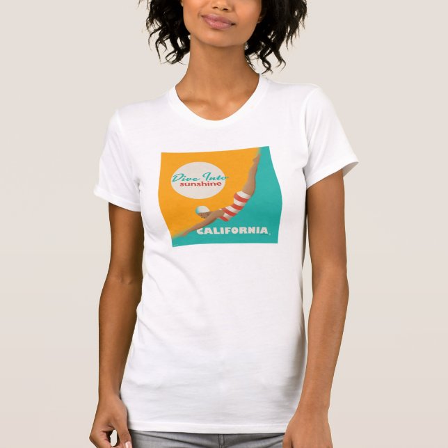 Camiseta Dive Into Sunshine | California (Anverso)