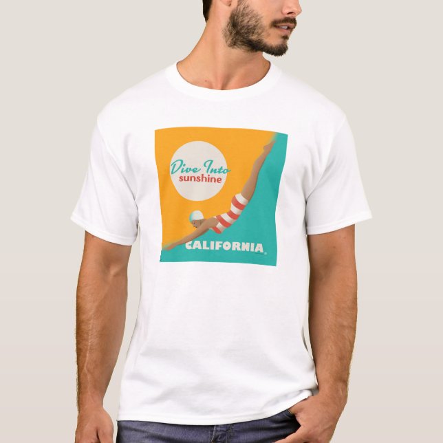 Camiseta Dive Into Sunshine | California (Anverso)