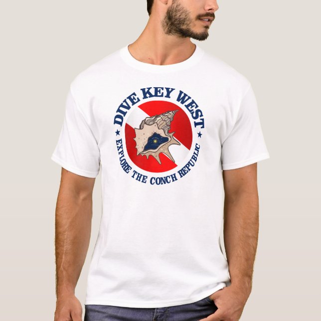 Camiseta Dive Key West (rd) Apparel (Anverso)