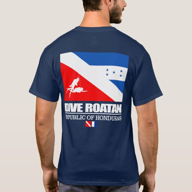 Camiseta Dive Roatan (sq.) (Reverso)
