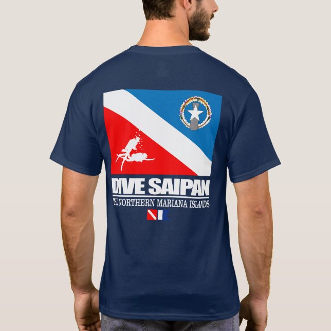 Camiseta Dive Saipan (sq.) (Reverso)