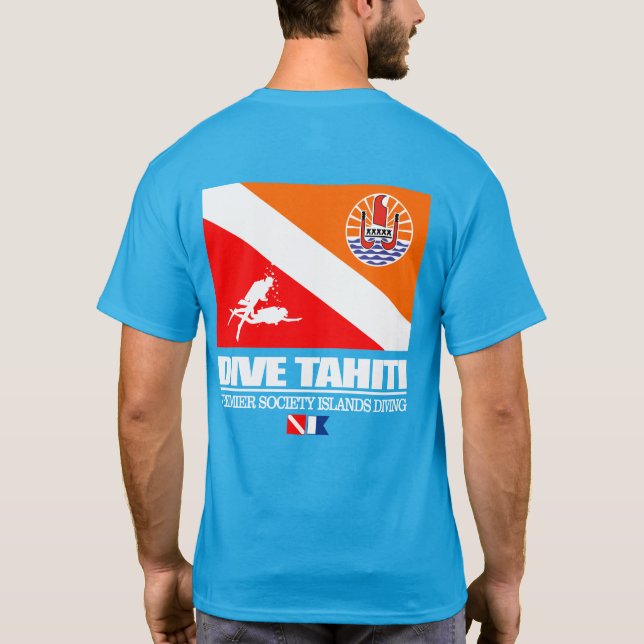 Camiseta Dive Tahiti (sq.) (Reverso)