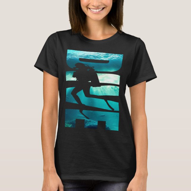 Camiseta Dive Undersea Scuba Snorkeling Seascape for Diving (Anverso)
