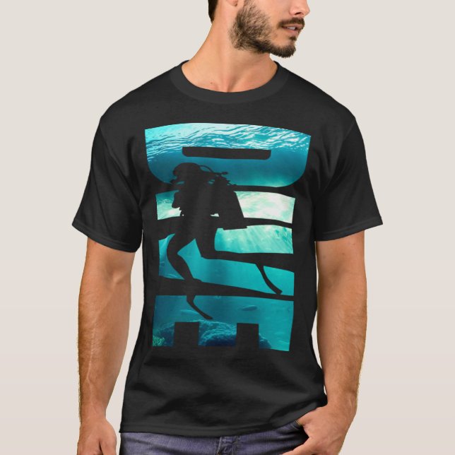 Camiseta Dive Undersea Scuba Snorkeling Seascape for Diving (Anverso)